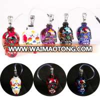 YIWU Color of skull glass water smoking pipes METTLE-SK5000